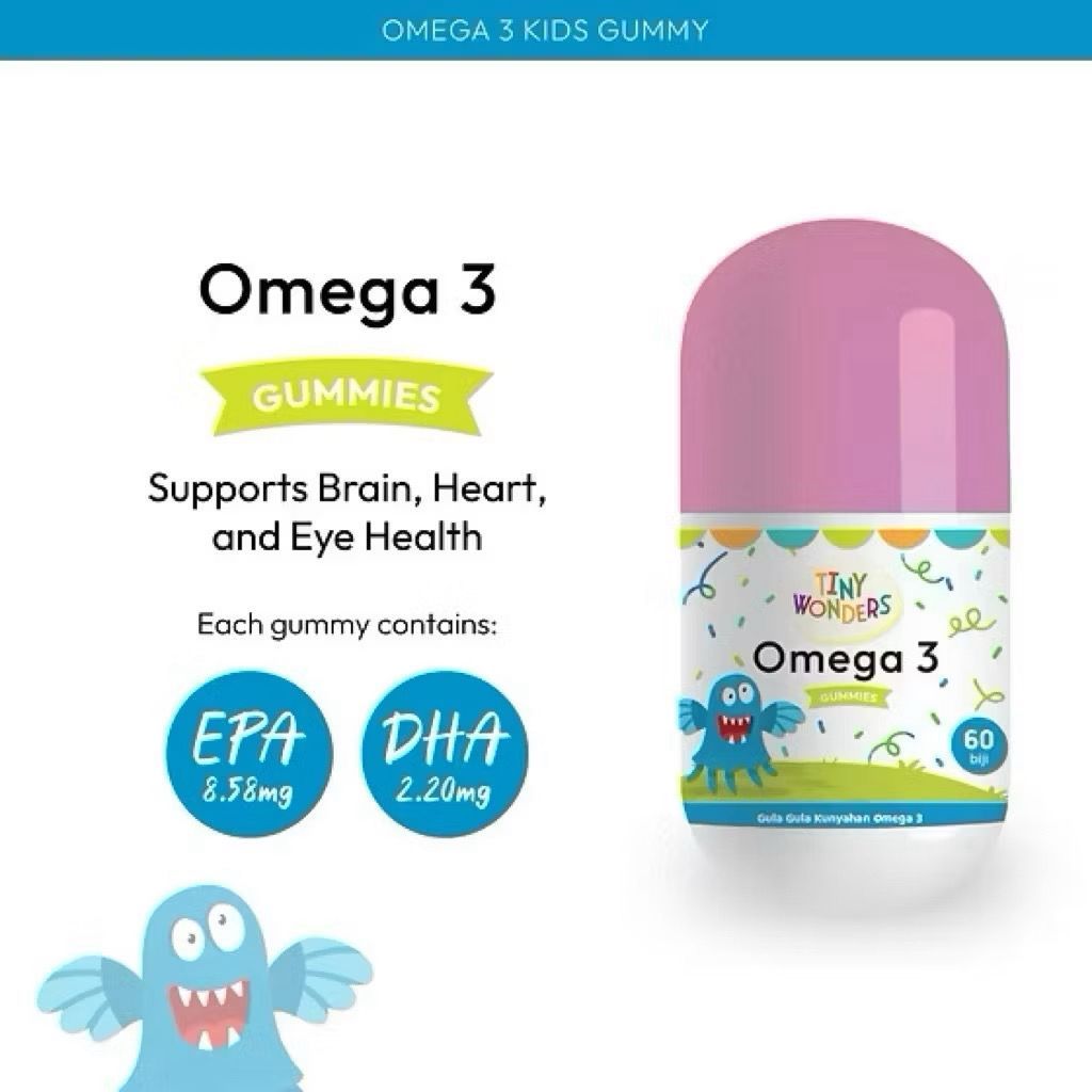 Tiny Wonders Omega 3 Gummies Halal Non-GMO