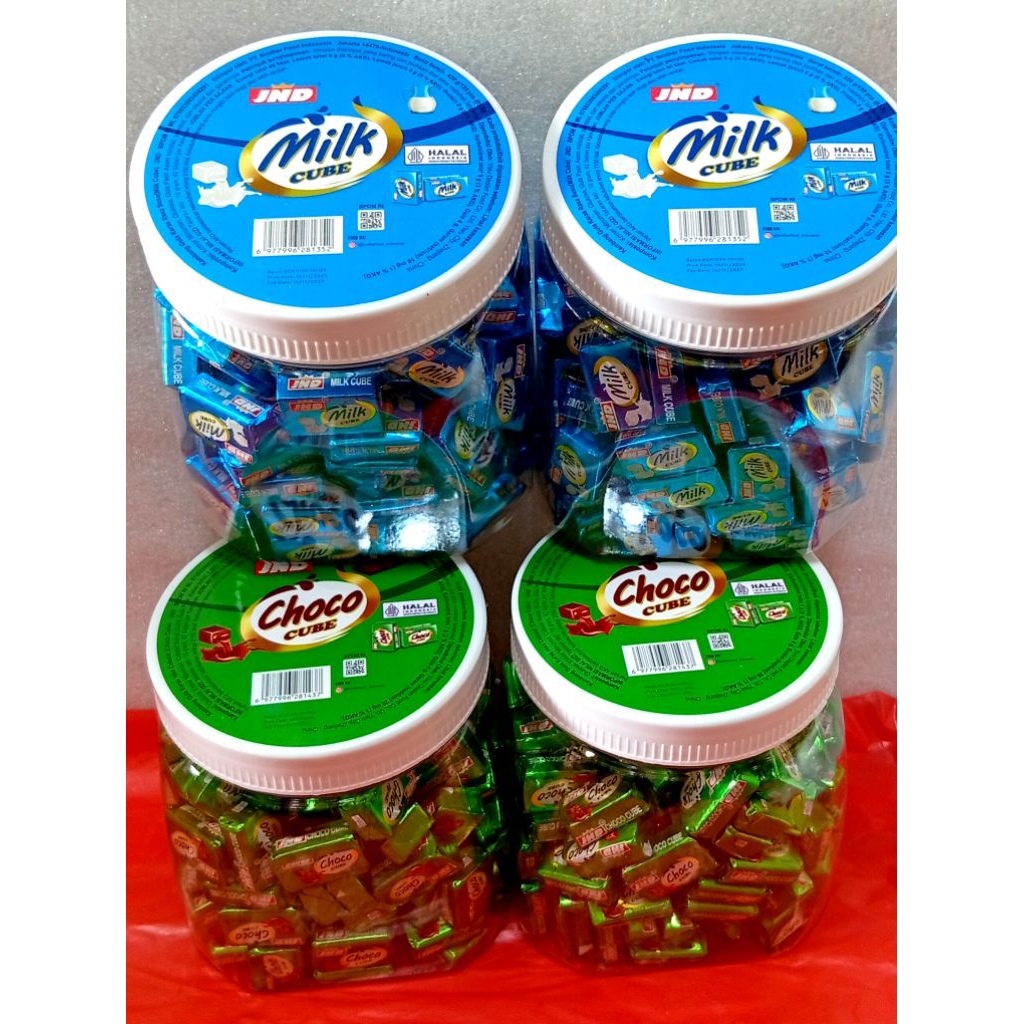 JND Milk Cube Permen Susu isi 120 (2 Rasa)
