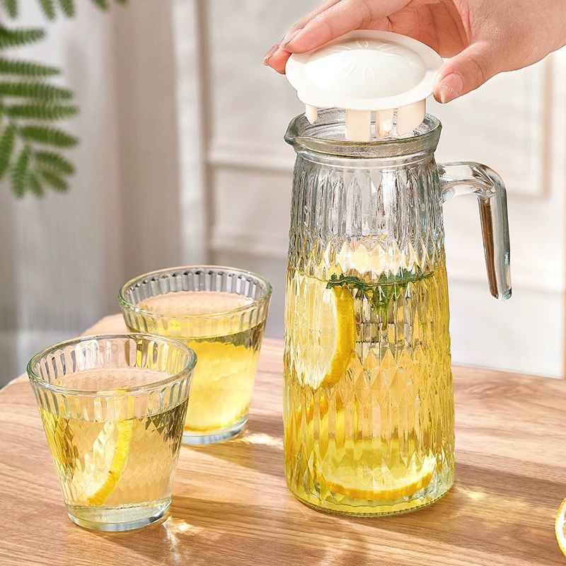 SB TK1 Teko Minum Kaca Transparan Water Jug Teko Air Pitcher Tempat Air Minum Wadah Minuman