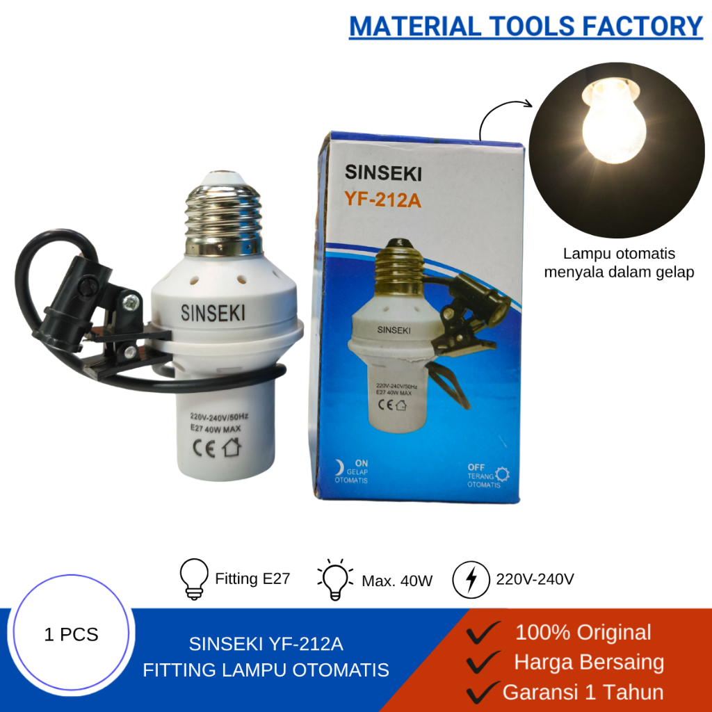 FITTING LAMPU OTOMATIS ON OFF - FITTING LAMPU - FITTING SENSOR - FITTING LAMPU OTOMATIS