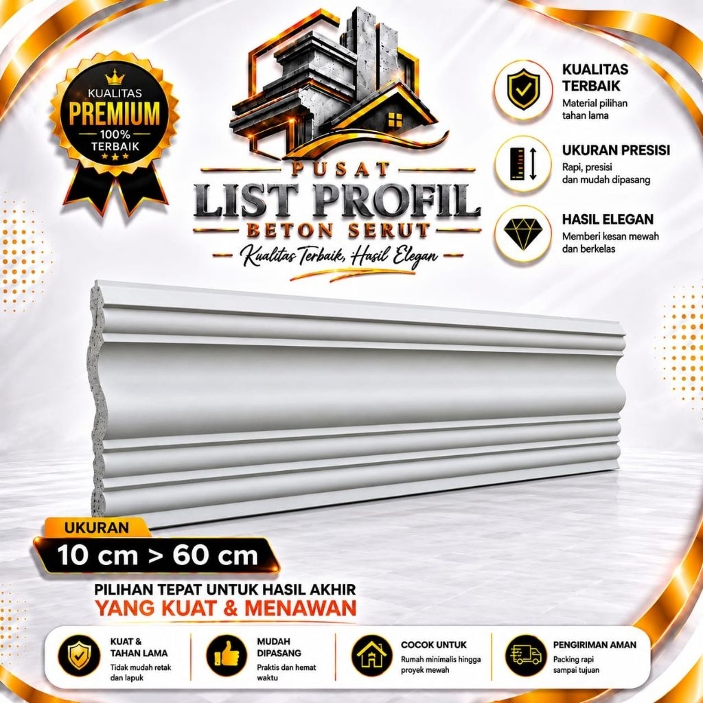 Lisplang Beton List Profil Beton Lisplang Profil Beton