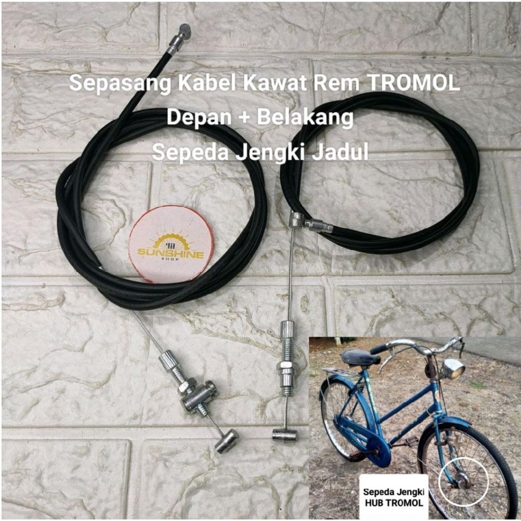 Kabel Kawat Rem Teromol Tromol Sepeda Jengki 26 Jadul Onthel Lawas
