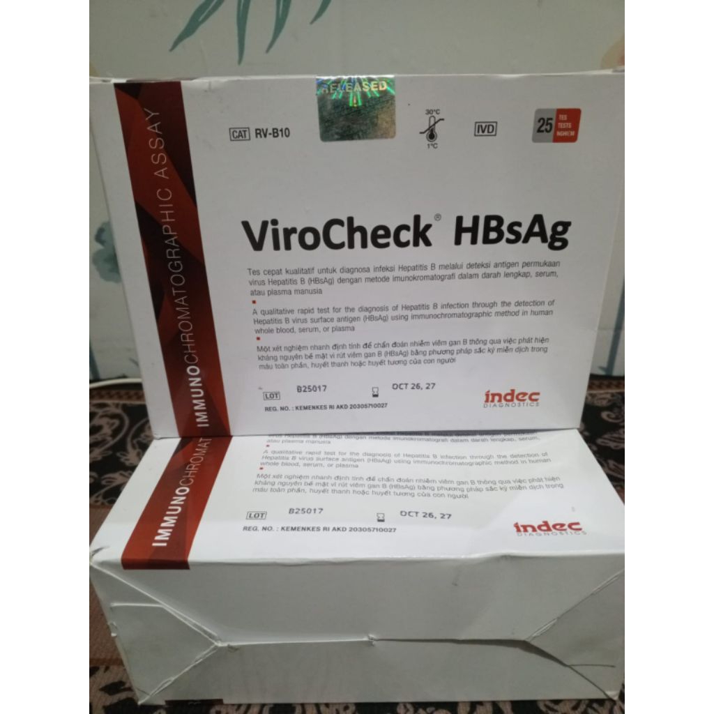 Virocheck HBsAg isi 25 tes Exp Octo 2027