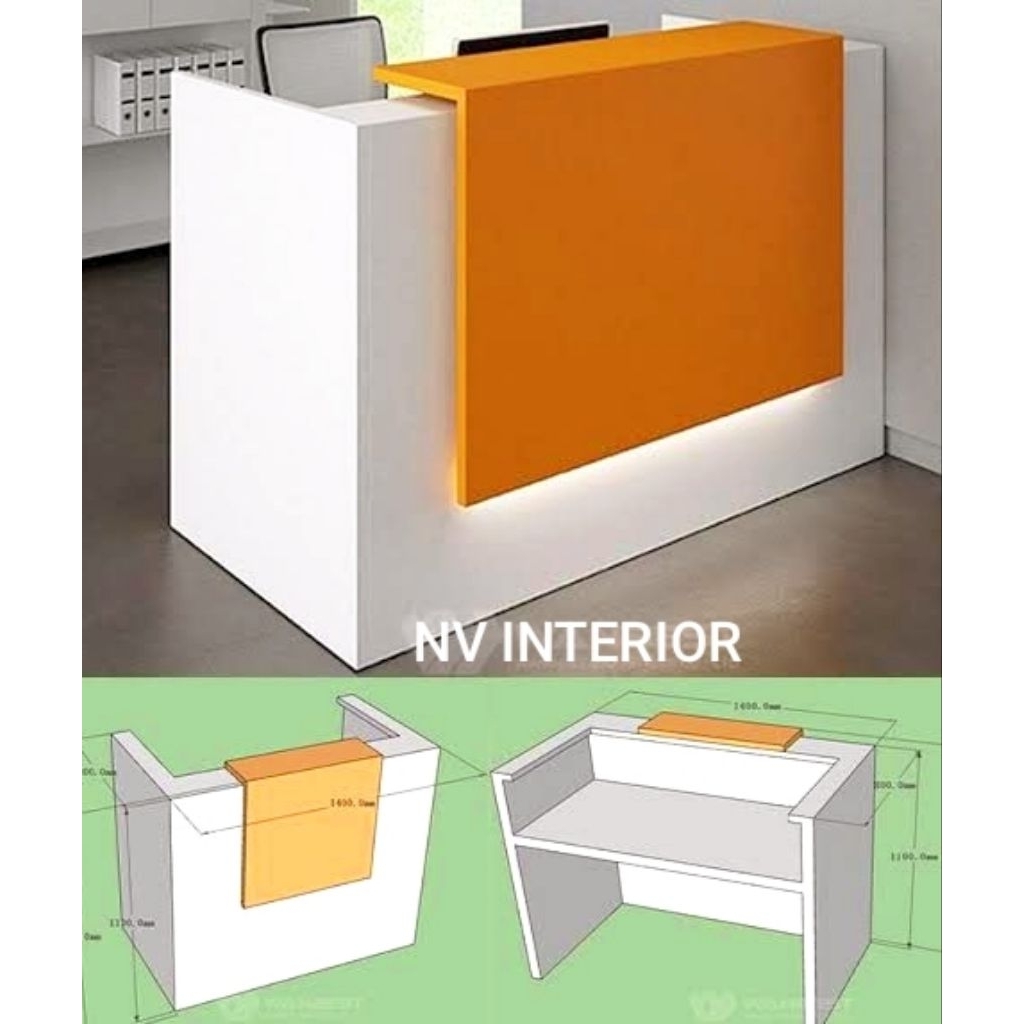 Meja Resepsionis Minimalis, Meja Resepsionis Modern, Meja Kantor, Meja Kerja