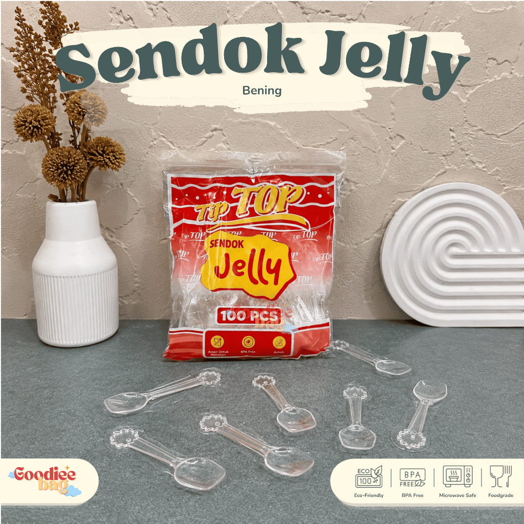 SENDOK JELLY BENING MEREK TIPTOP / SENDOK PUDING / SENDOK JELLY