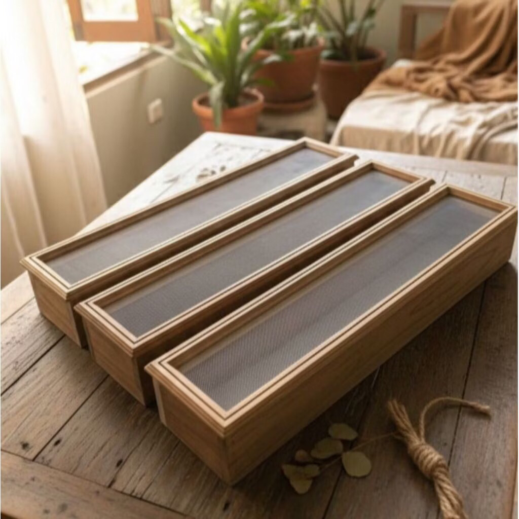 Loster Ventilasi Udara Kayu Jati Ukuran 11x50 Cm