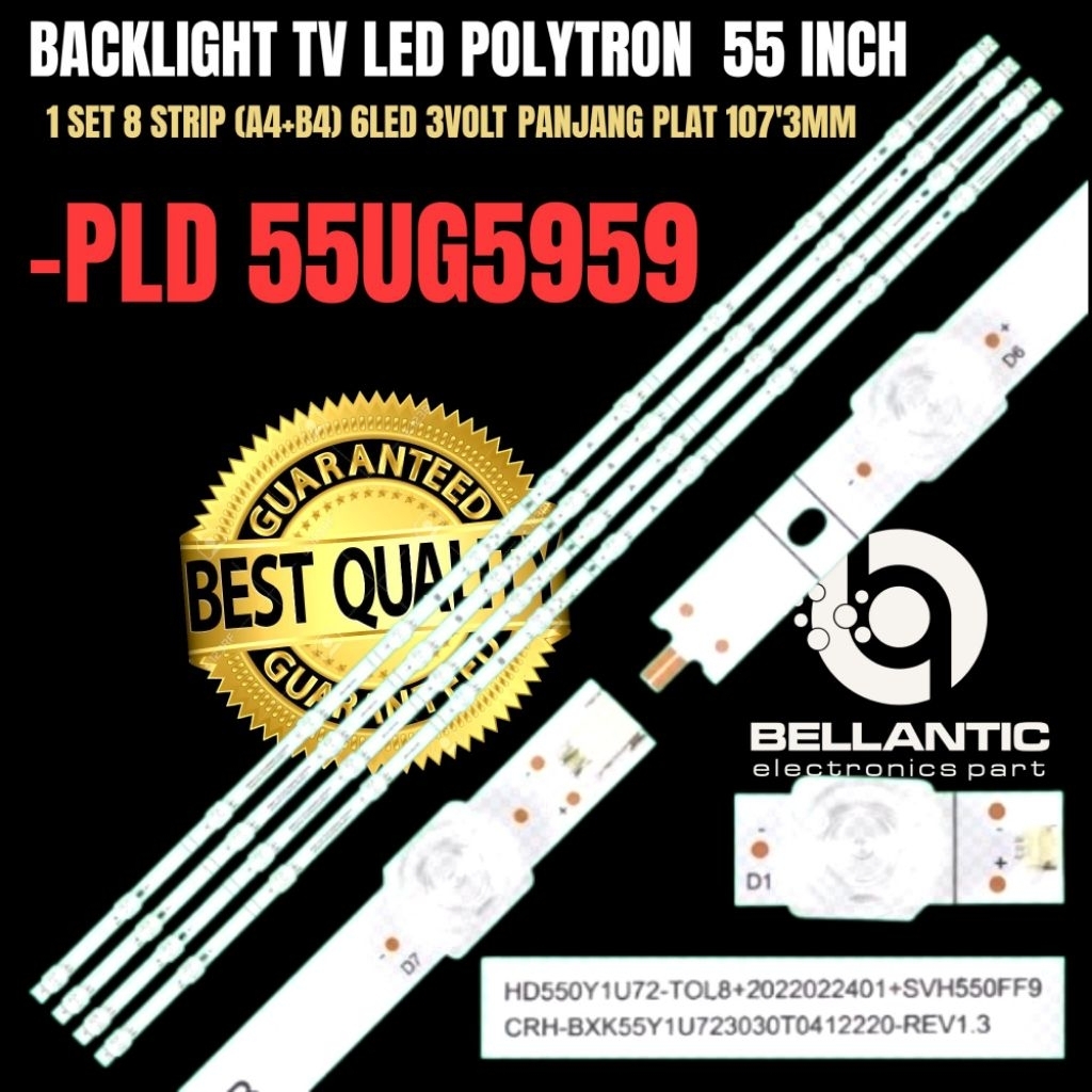 BACKLIGHT TV LED POLYTRON 55 INCH PLD-55UG5959 BACKLIGHT TV POLYTRON 55 INCH