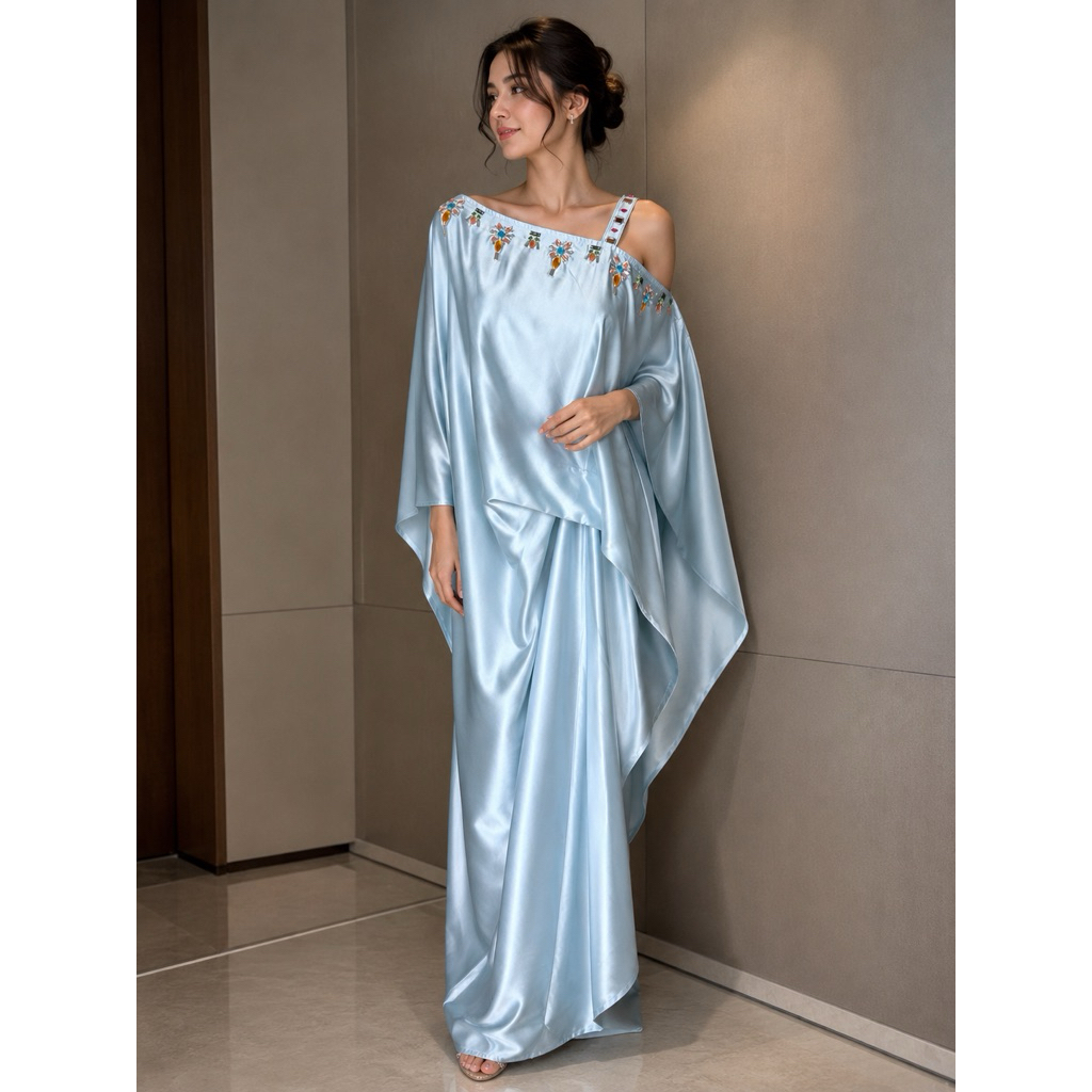 Preloved kaftan satin maxmara
