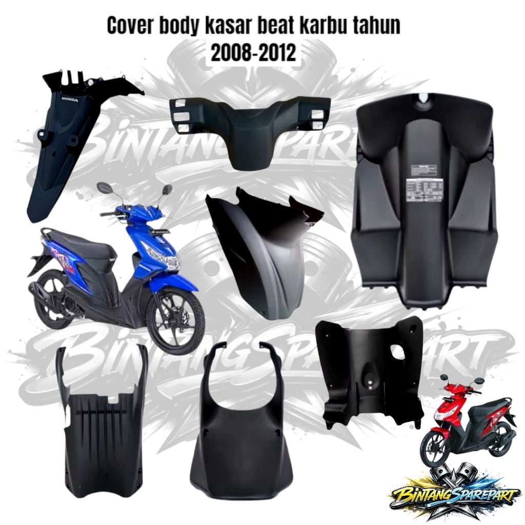 Full Body Honda Beat Karbu 2008-2012 Premium | Body Set Beat Karbu Original Presisi | Cover Body Bea