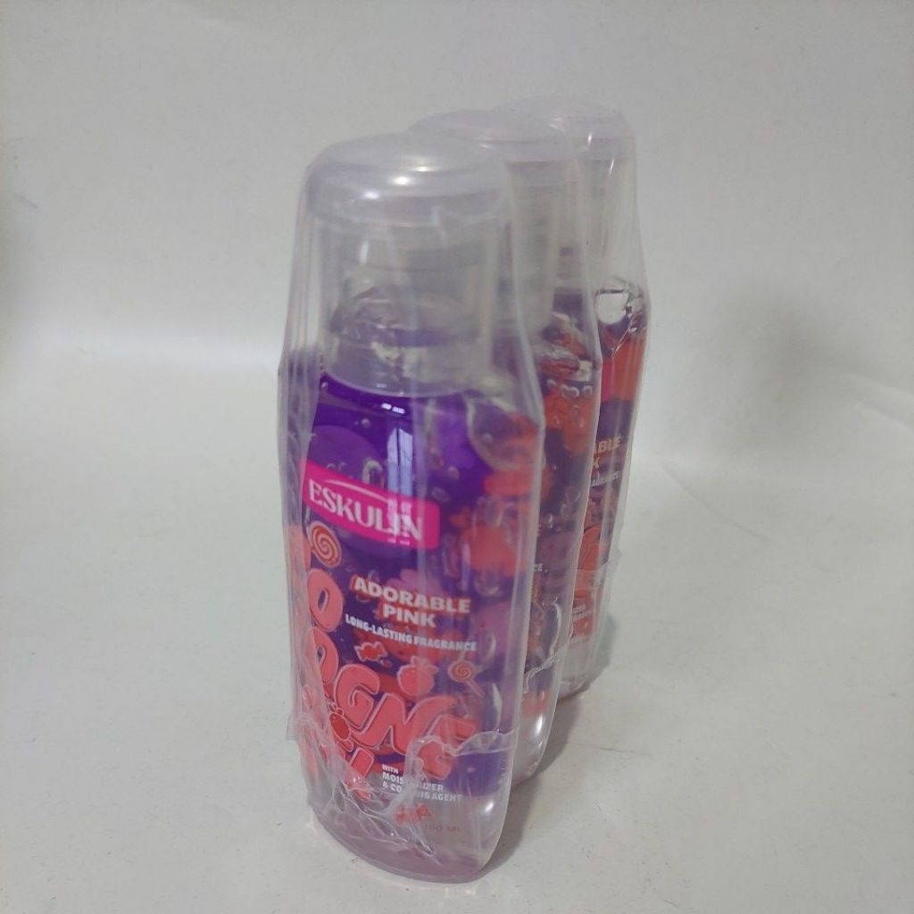 [ 3 Pcs Besar ] Eskulin Cologne Gel ADORABLE PINK Long-lasting Fragrance/ 3 Pcs Wangi/Tahan lama