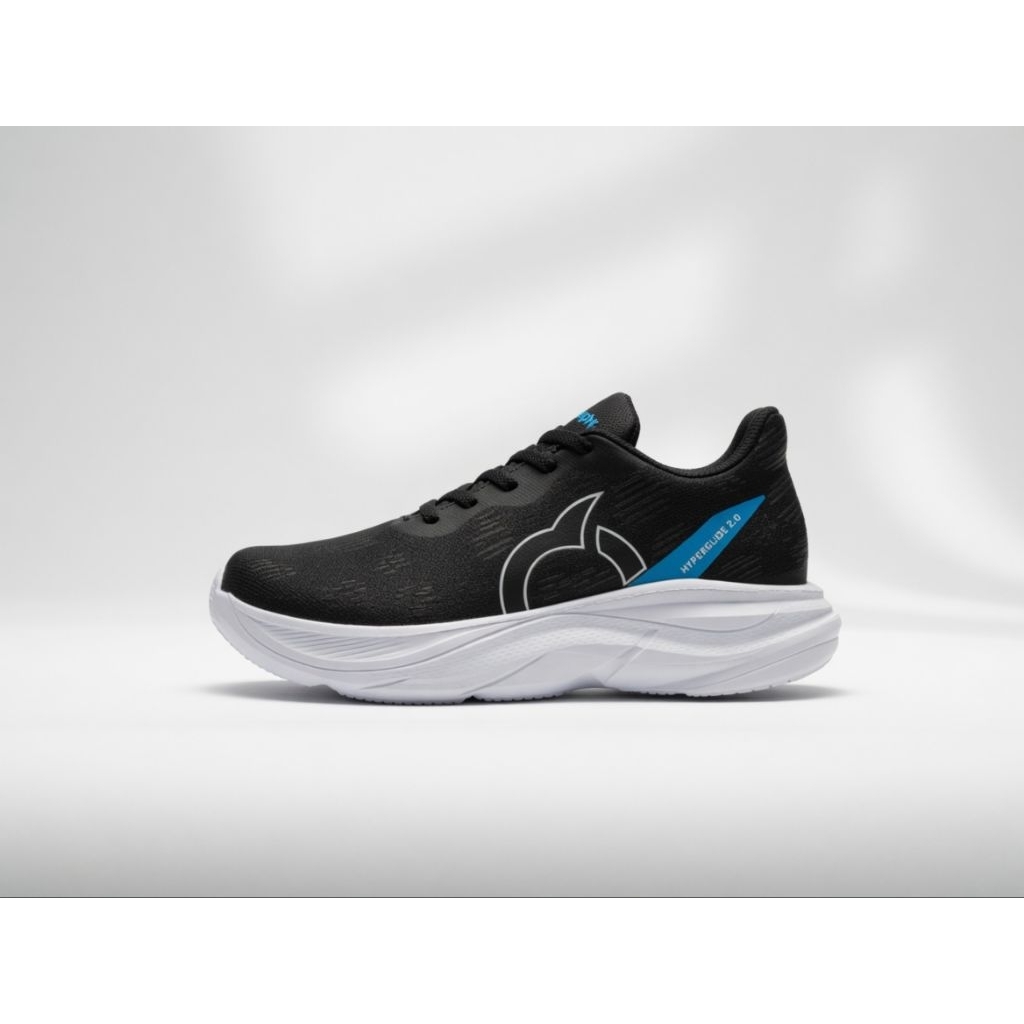 ortuseight sepatu running HG 2.0 hitam putih sneakers ortus Hyperglide sepatu running sepatu lari