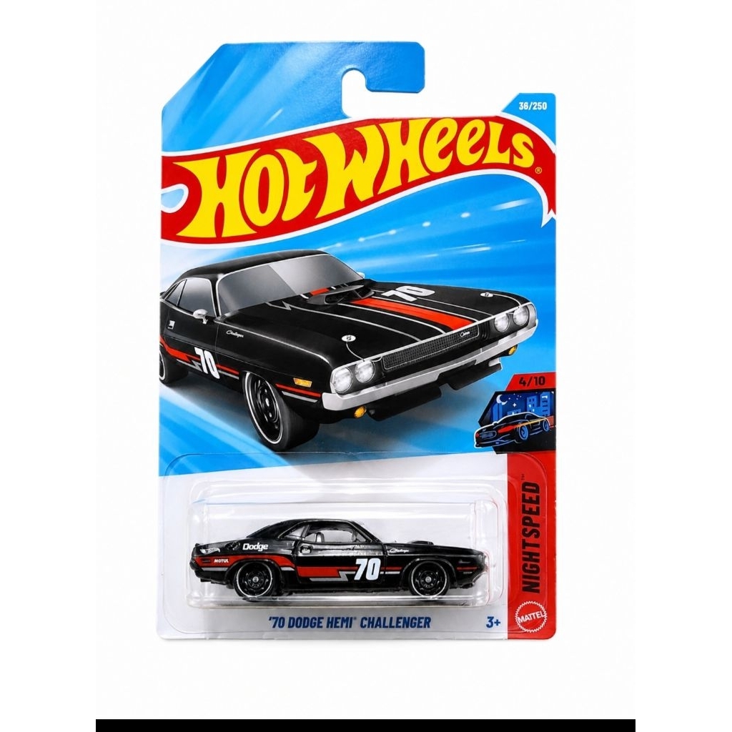 Hotwheels 70 Dodge Hemi Challenger Black
