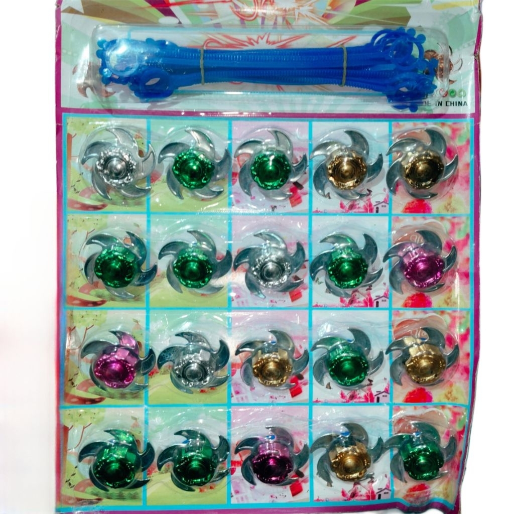 20pcs / mainan gangsing / gangsing tarik / gangsing besi