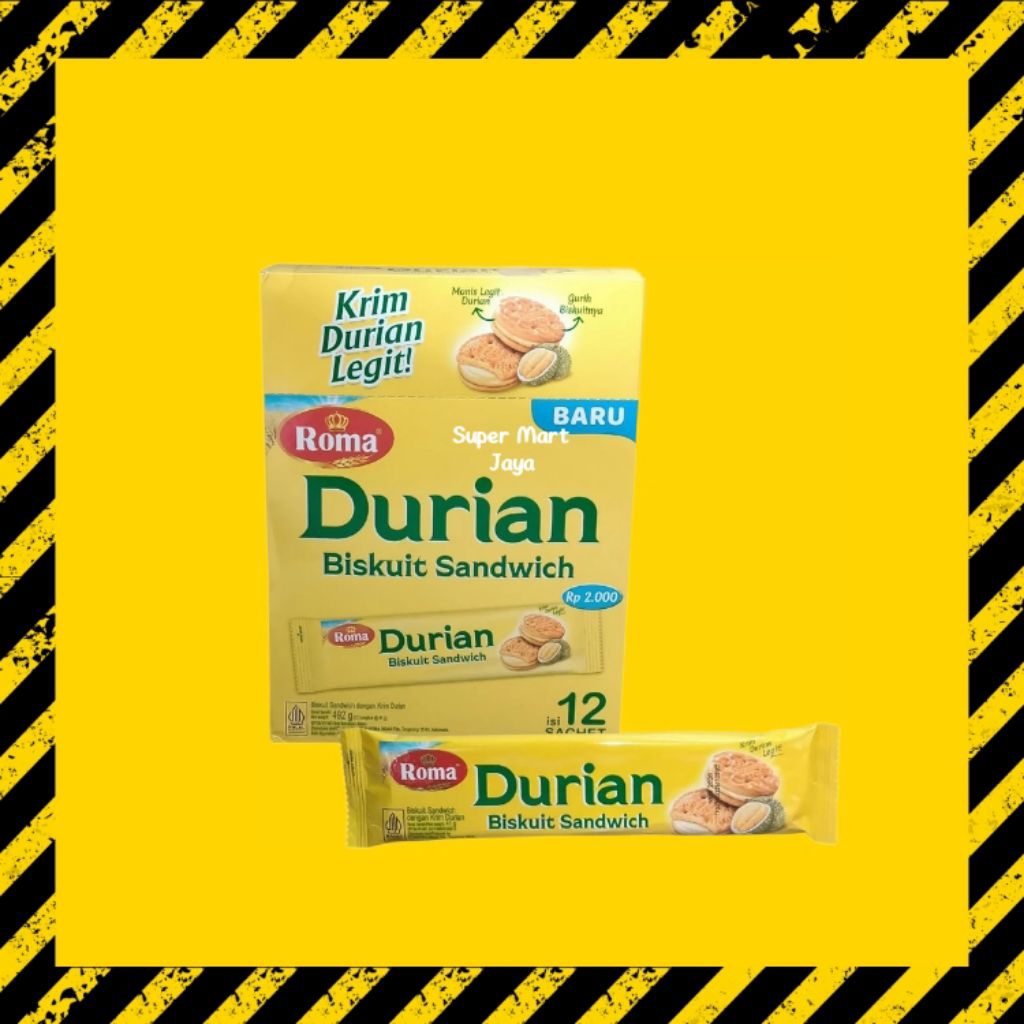 Roti Roma Sandwich Durian 1 Box isi 12 pcs