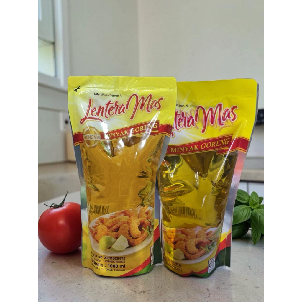 Minyak goreng Selfie / lentera mas 1 Liter refil/botol jatim kartonan