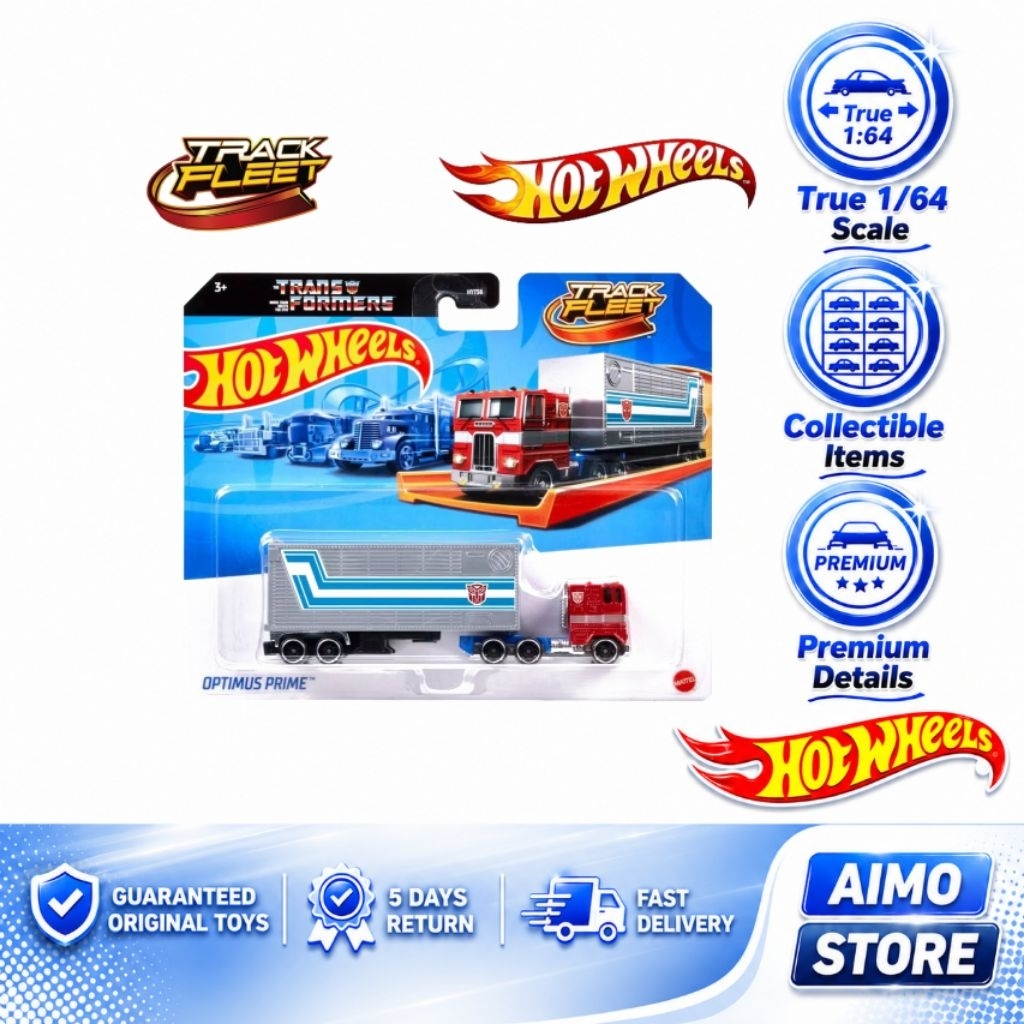 Hot Wheels Track Fleet Optimus Prime Transformers