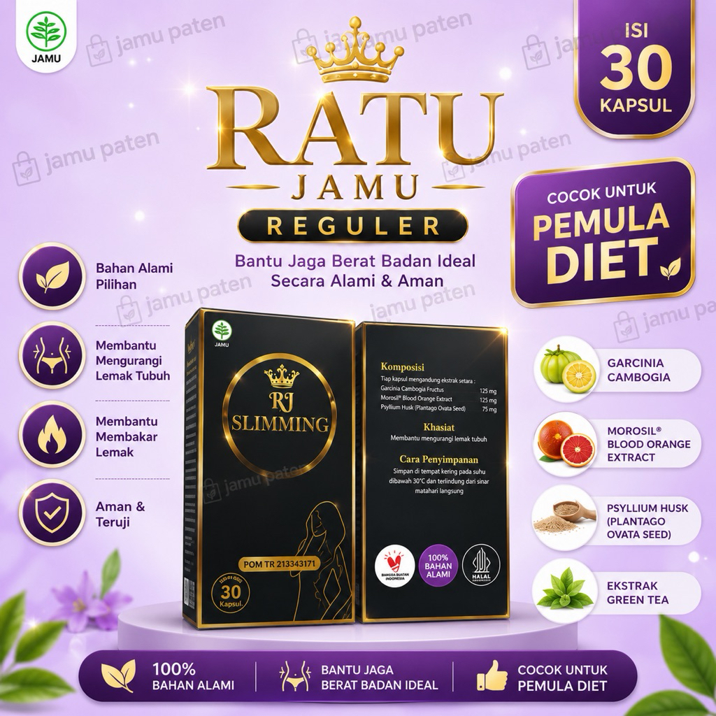 Ratu Jamu reguler ampuh menurunkan berat badan 7 kg dalam 7 hari