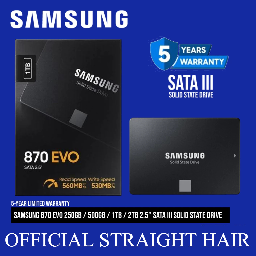 SAMSUNG SSD 870 EVO 500GB 1TB SATA3 2.5“ Solid State Drive Samsung Internal SSD PC Laptop SSD