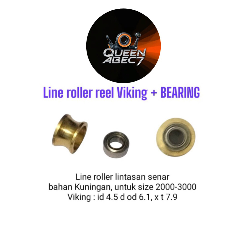 Line Roller VIKING / Roller Gold lintasan tali senar reel pancing + Bearing