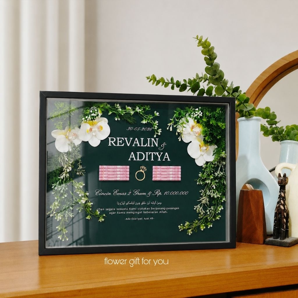 FRAME MAHAR 30X40 HITAM PIGURA MAHAR HITAM KEKINIAN