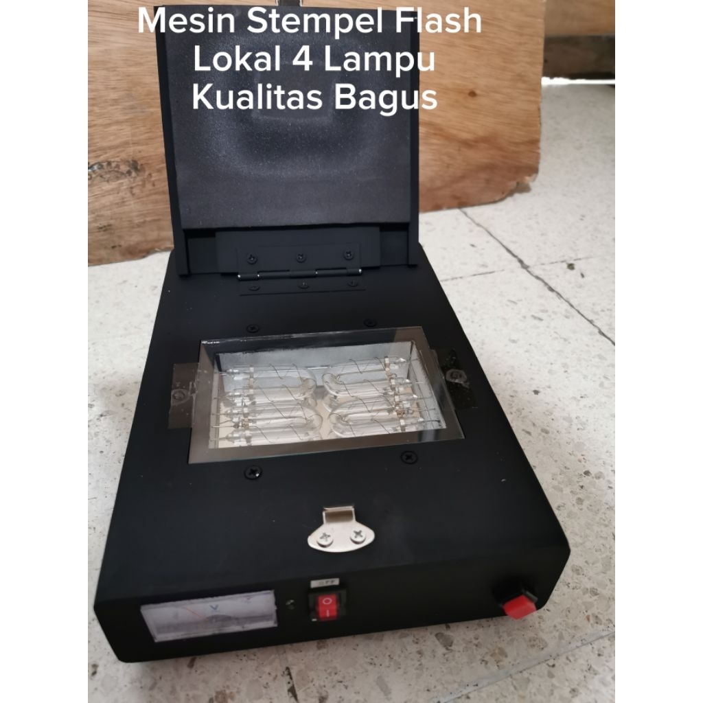 Mesin Stempel Flash Lokal 4 Lampu Kualitas Bagus