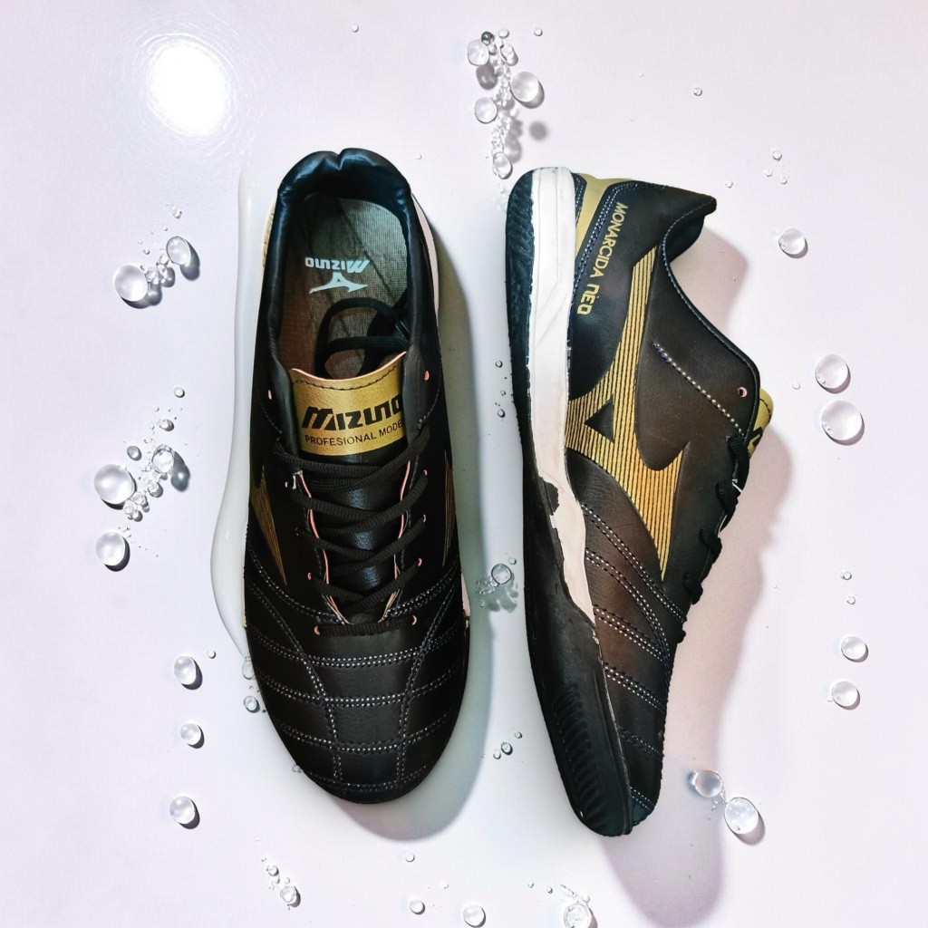 Sepatu Futsal Mizuno Monarcida Neo Black Gold