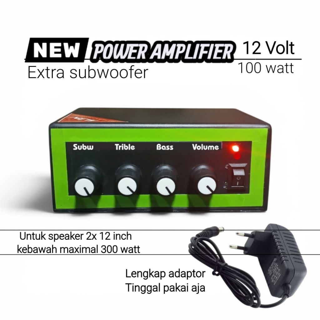 POWER AMPLIFIER  MINI 12 VOLT RUMAH DAN MOBIL