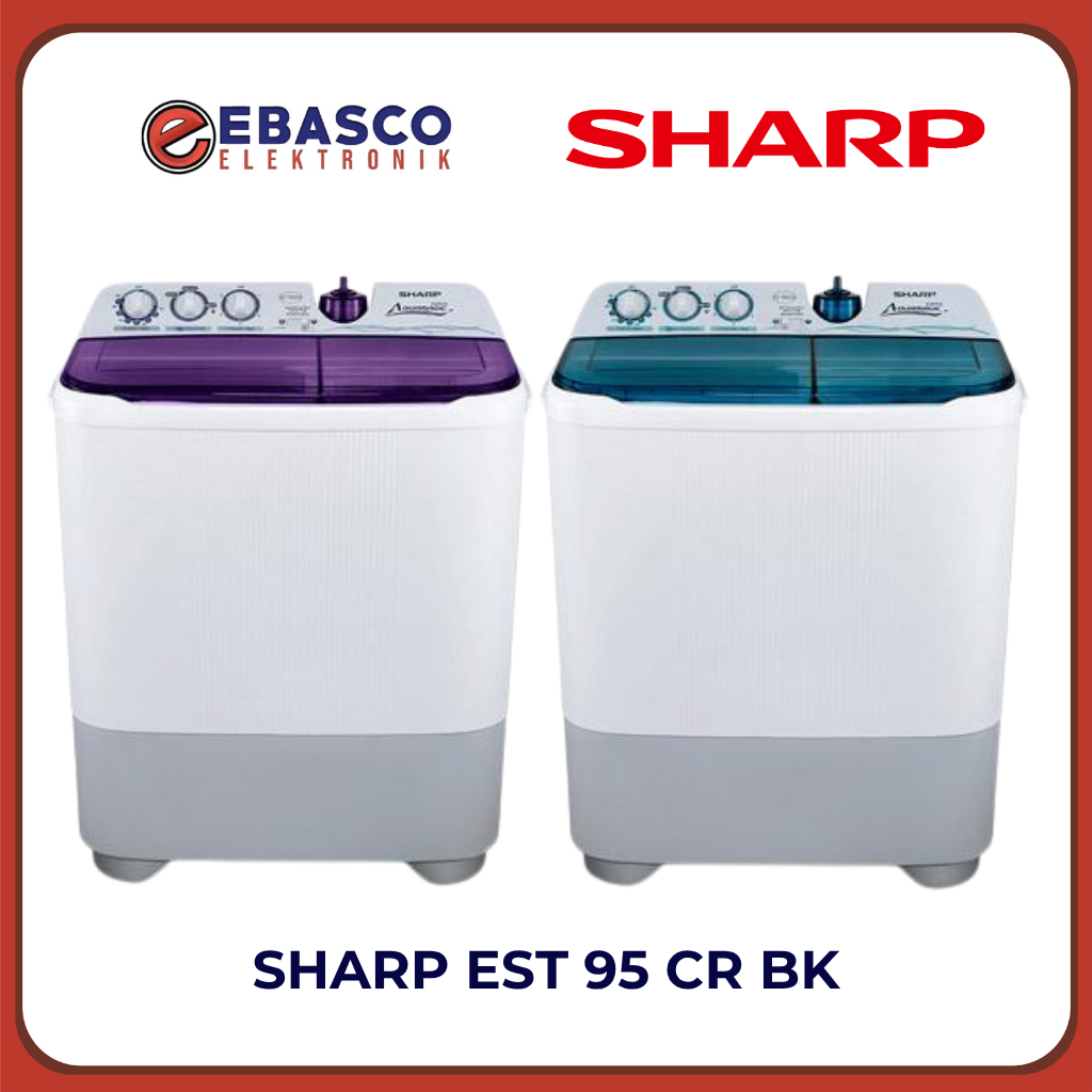 SHARP Mesin Cuci EST 95 CR 9Kg Super Aquamagic Garansi Resmi