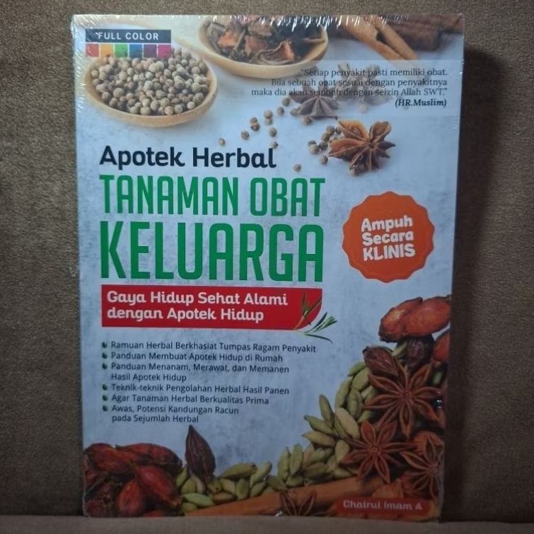 Buku Apotek Herbal TANAMAN OBAT KELUARGA Gaya Hidup Sehat Alami dengan Apotek Hidup (Chairul Imam A)