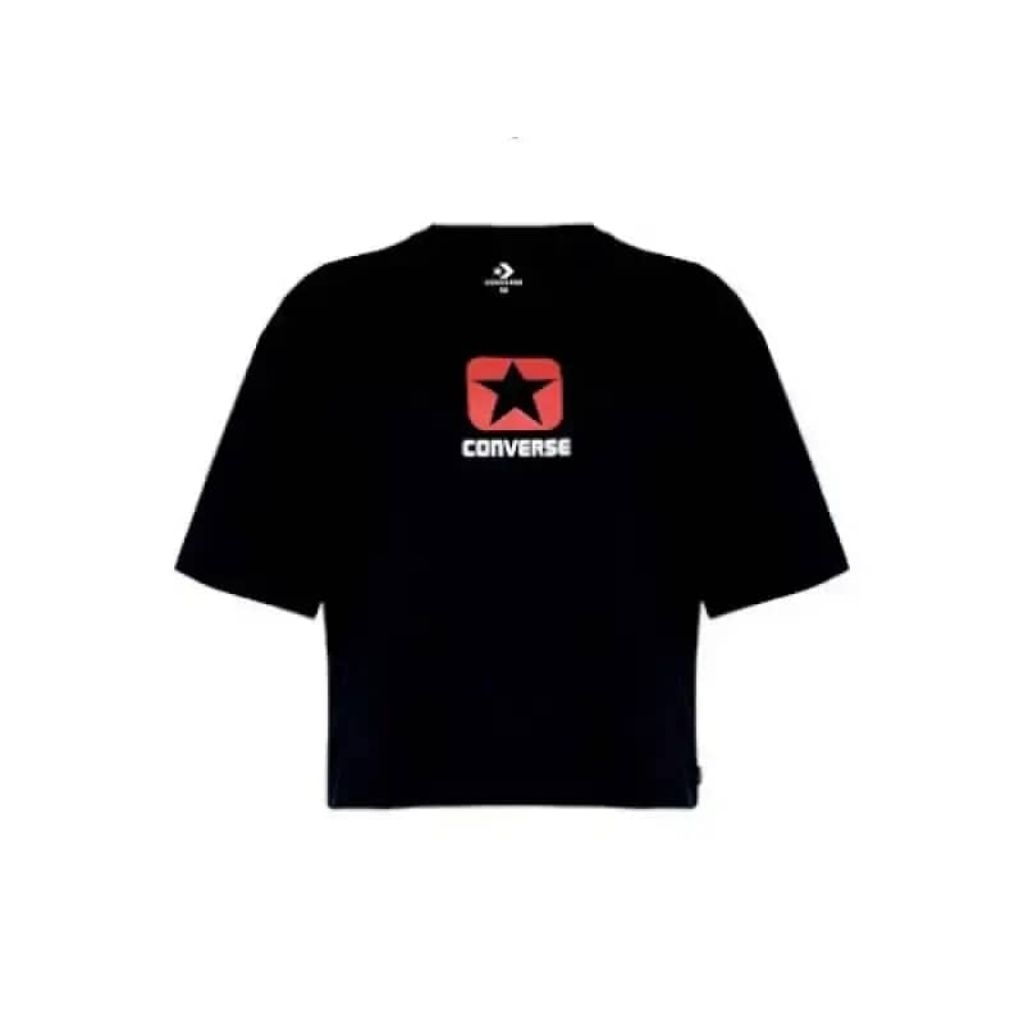 CONVERSE CULLENT TSHIRT WOMEN BLACK ORIGINAL SIZE L