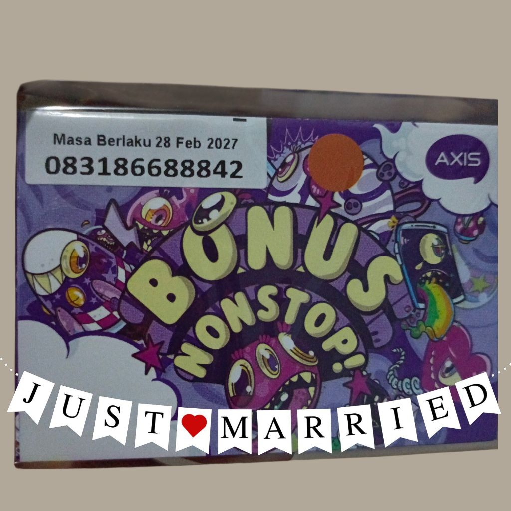 nomor cantik AXIS 8 66 888 42 isi kuota 3gb jaringan 5G