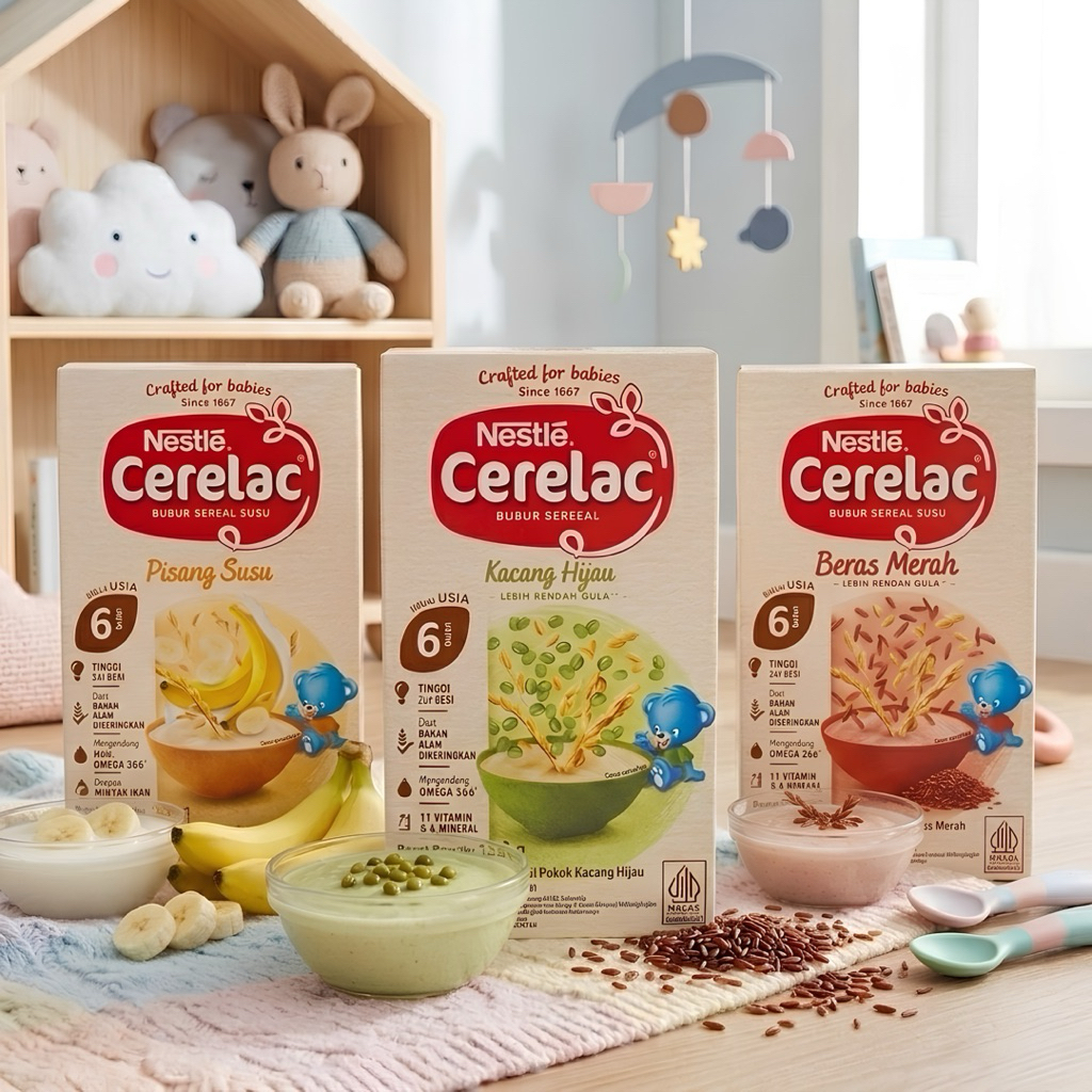 Cerelac Bubur Sereal 120 gram / Nestle Cerelac Bubur Sereal Bayi / Cerelac Bubur Bayi All Variant / 