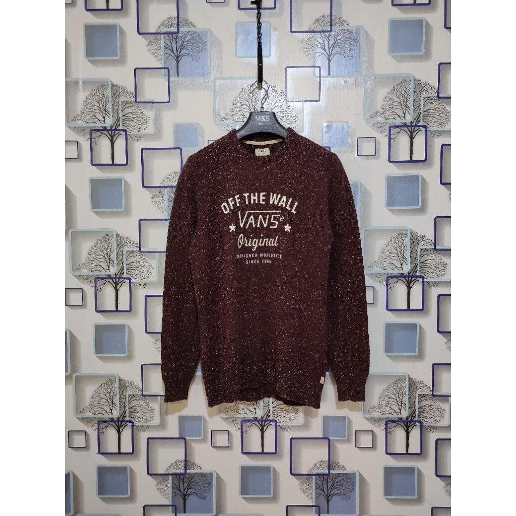 knitwear/sweater rajut vans off the wall