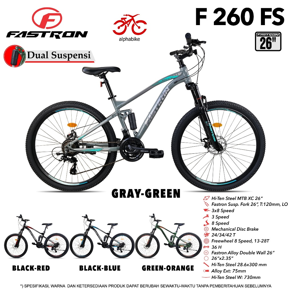 SEPEDA GUNUNG MTB 26 27.5 FASTRON MTB 260 FS
