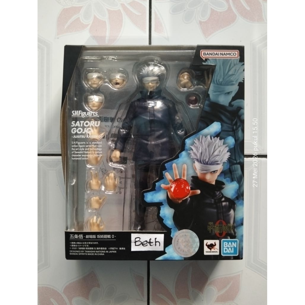 SHF Gojo Satoru Jujutsu Kaisen 0 Ori Bandai SHFiguarts