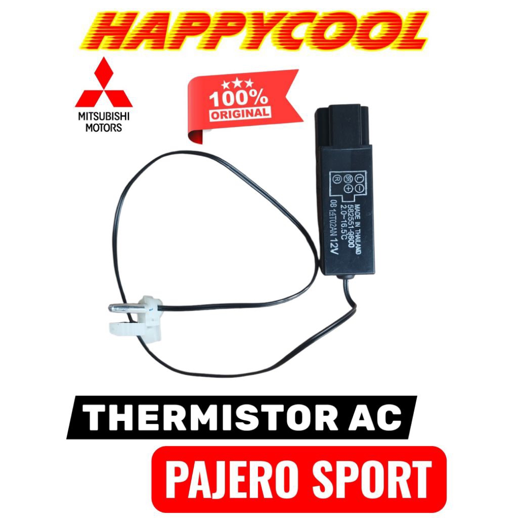 THERMISTOR Sensor AC Mobil Mitsubishi Pajero Sport kaki 5 asli original 582551-9800