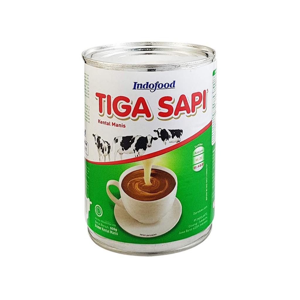Tiga Sapi Krimer Susu Kental Manis 3 Sapi - 490Gr ( 1 Karton )