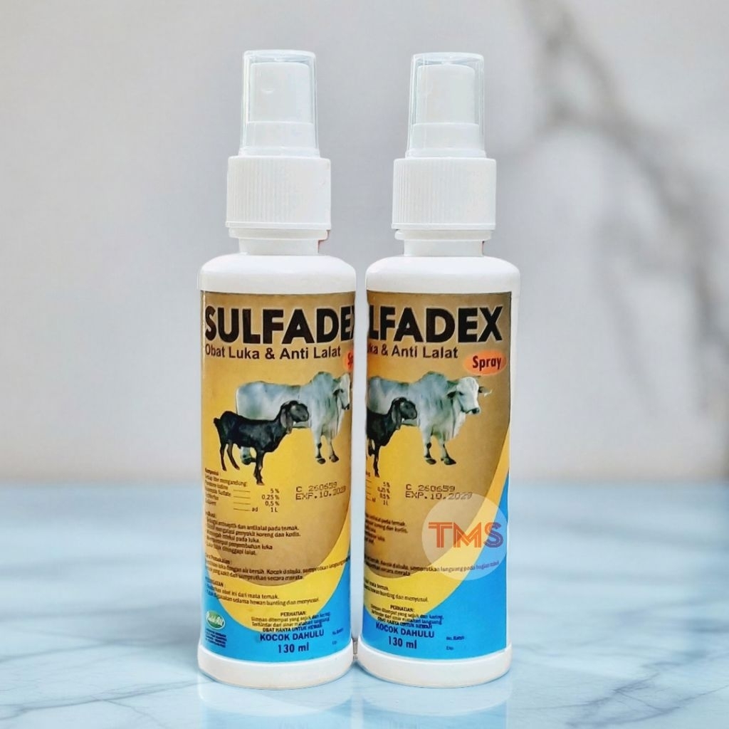 SULFADEX 130 ML OBAT LUKA KORENG  KUDIS ANTI LALAT Untuk Sapi Kambing Domba