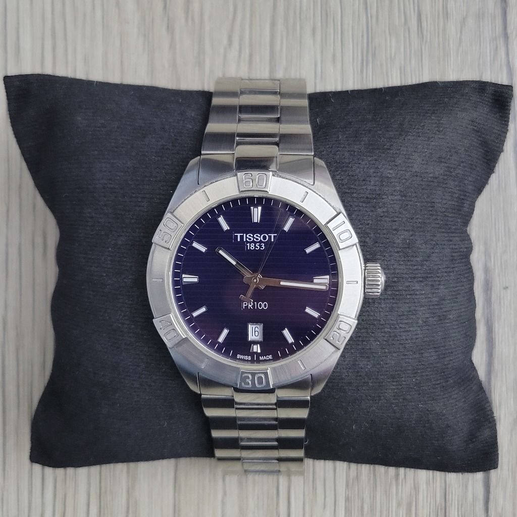 Jam Tangan Pria Tissot PR 100 Sport Gent T-Classic Blue Dial
