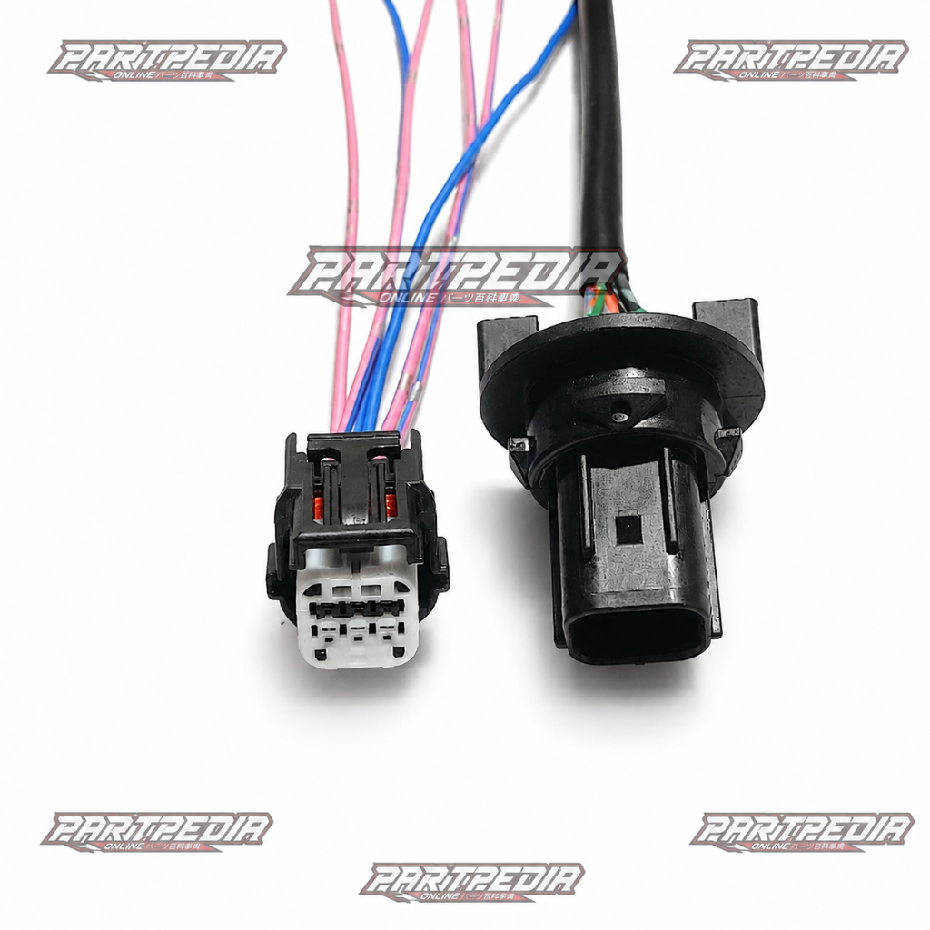 Soket lampu depan set socket headlight headlamp set male female  honda beat new led Beat street led 
