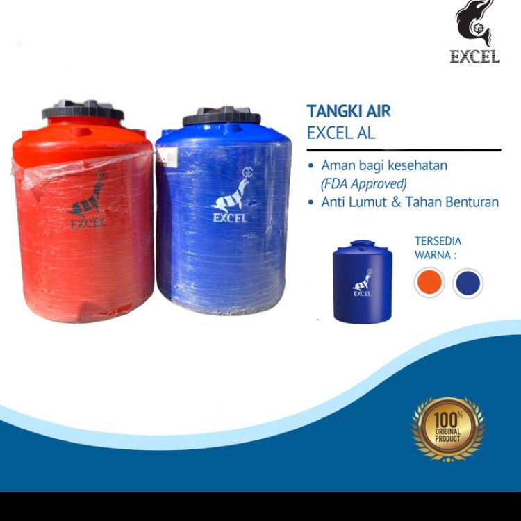 TANGKI AIR EXCEL AL 700 LITER ORIGINAL TOREN AIR EXCEL