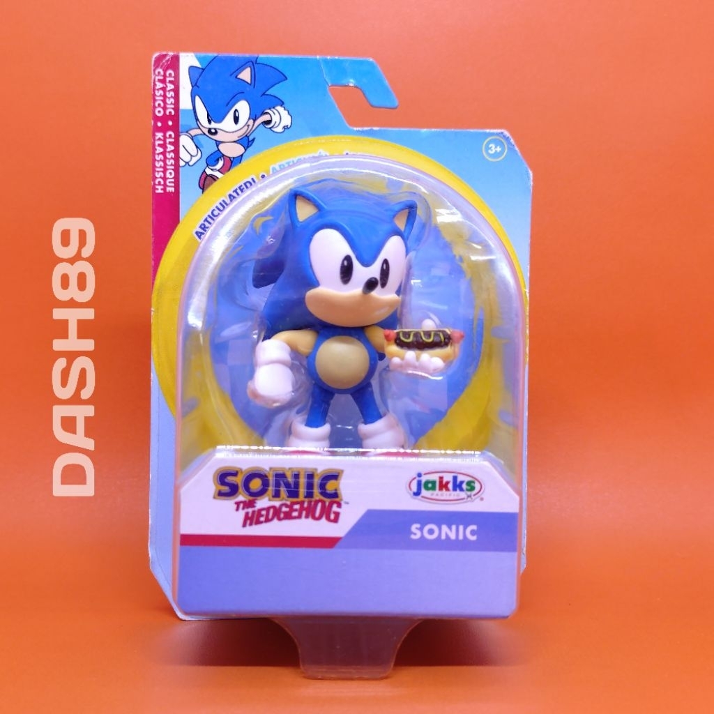 Sonic The Hedgehog Classic 2,5-Inch Action Figure Sonic With Chili Dog