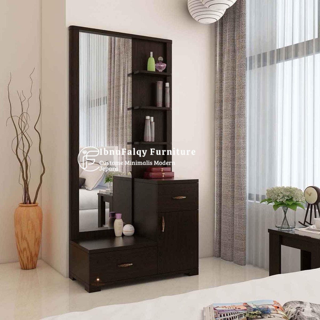 Meja Rias Minimalis Modern Jati, Meja Rias Minimalis Jati, Meja Rias Jati Jepara