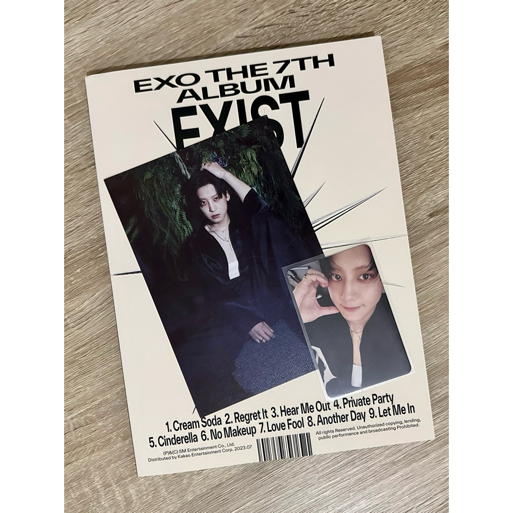Photocard Chanyeol + Album EXO Exist