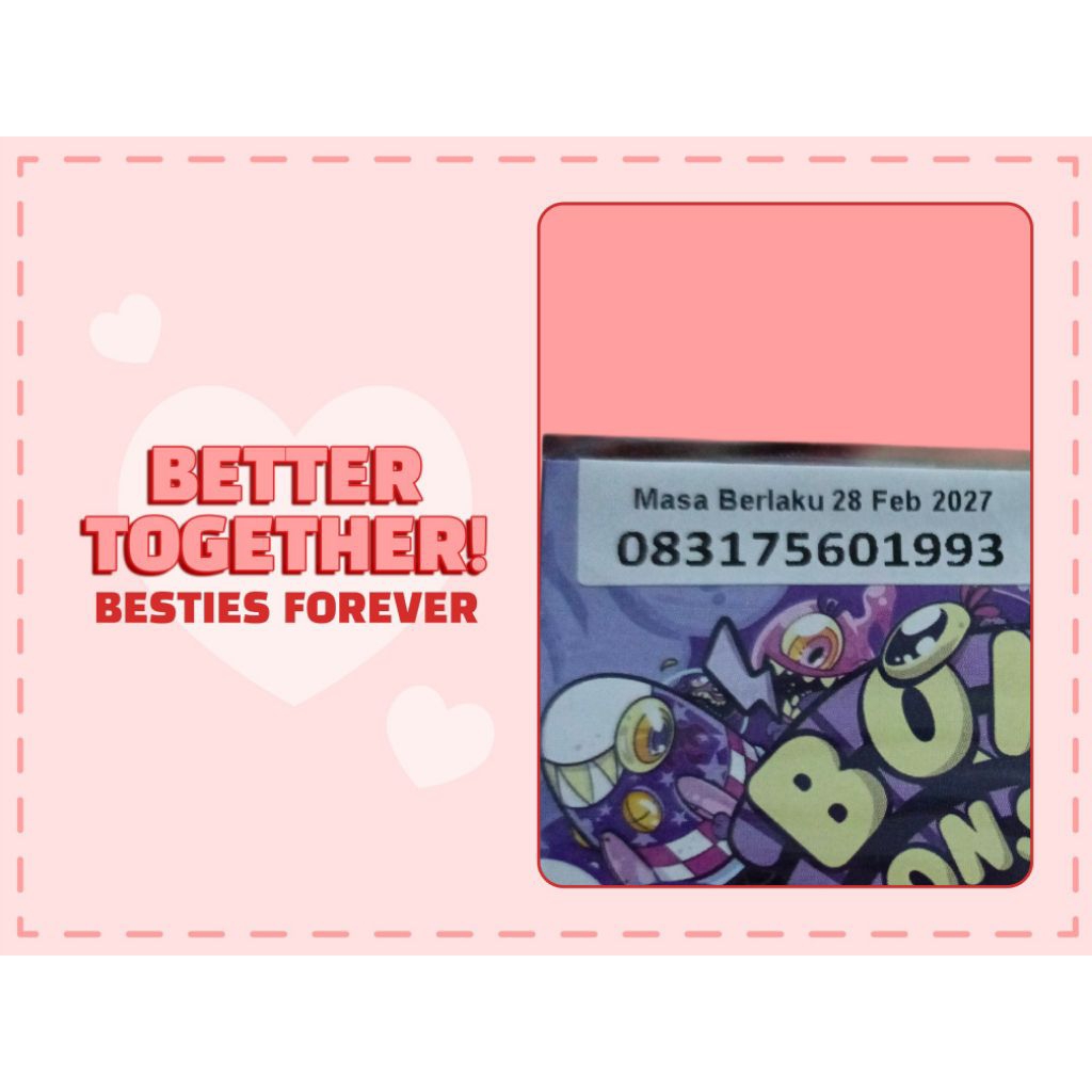 nomor cantik AXIS seri tahun 1993 isi kuota 3gb jaringan 5G