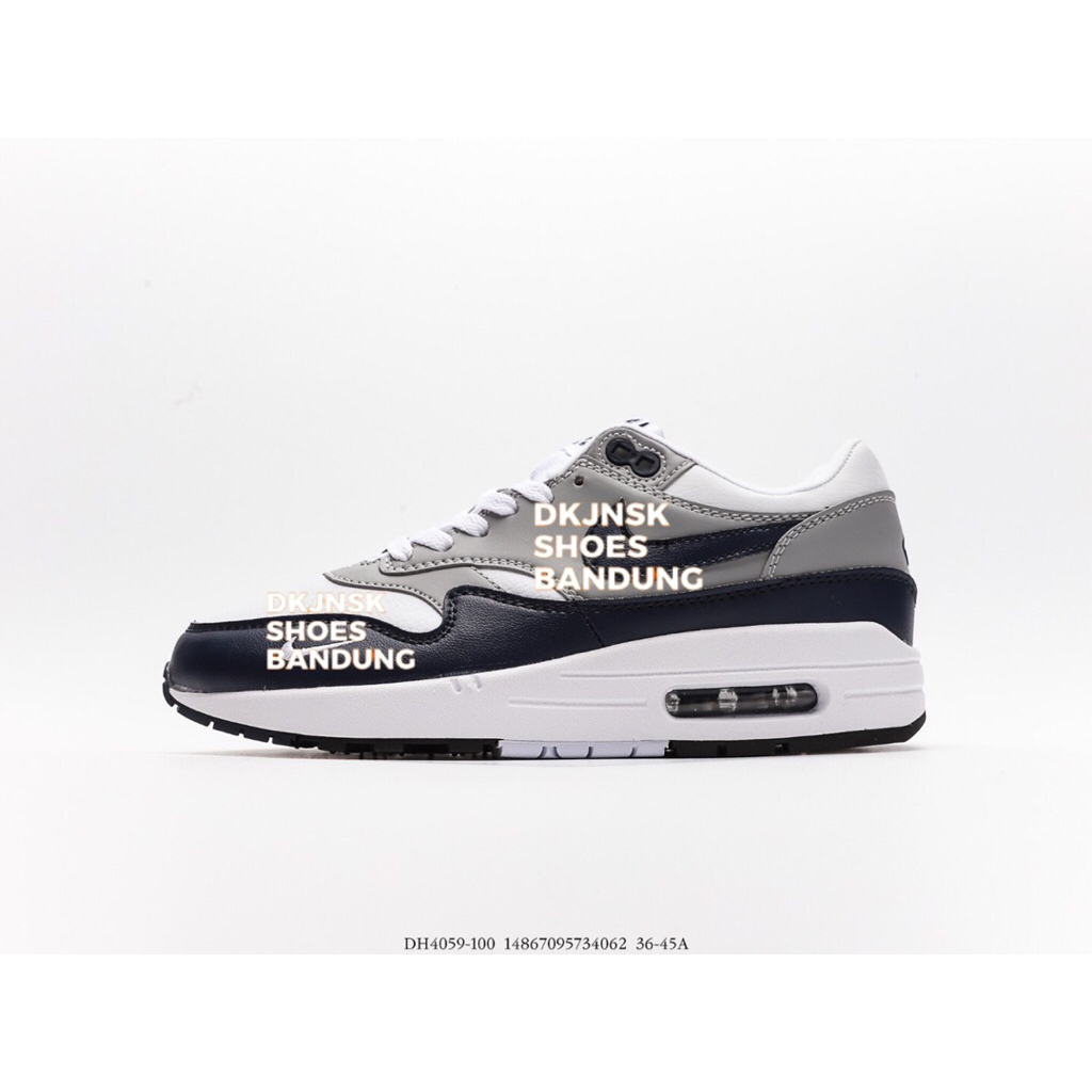 DKJNSK - Air Max 1 Leather White Black