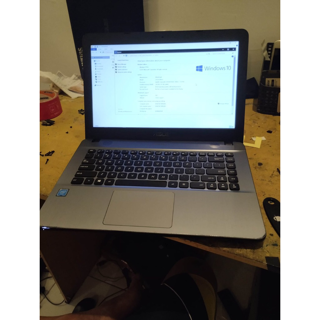 laptop Asus x441N ram 2gb