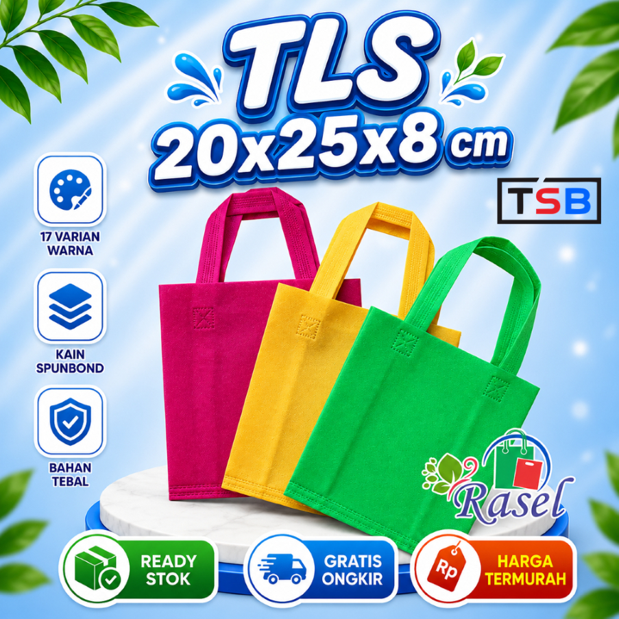 Tas 20x25x8 souvenir konter hp skin care optik kacamata apotek goody bag goodie skincare handphone