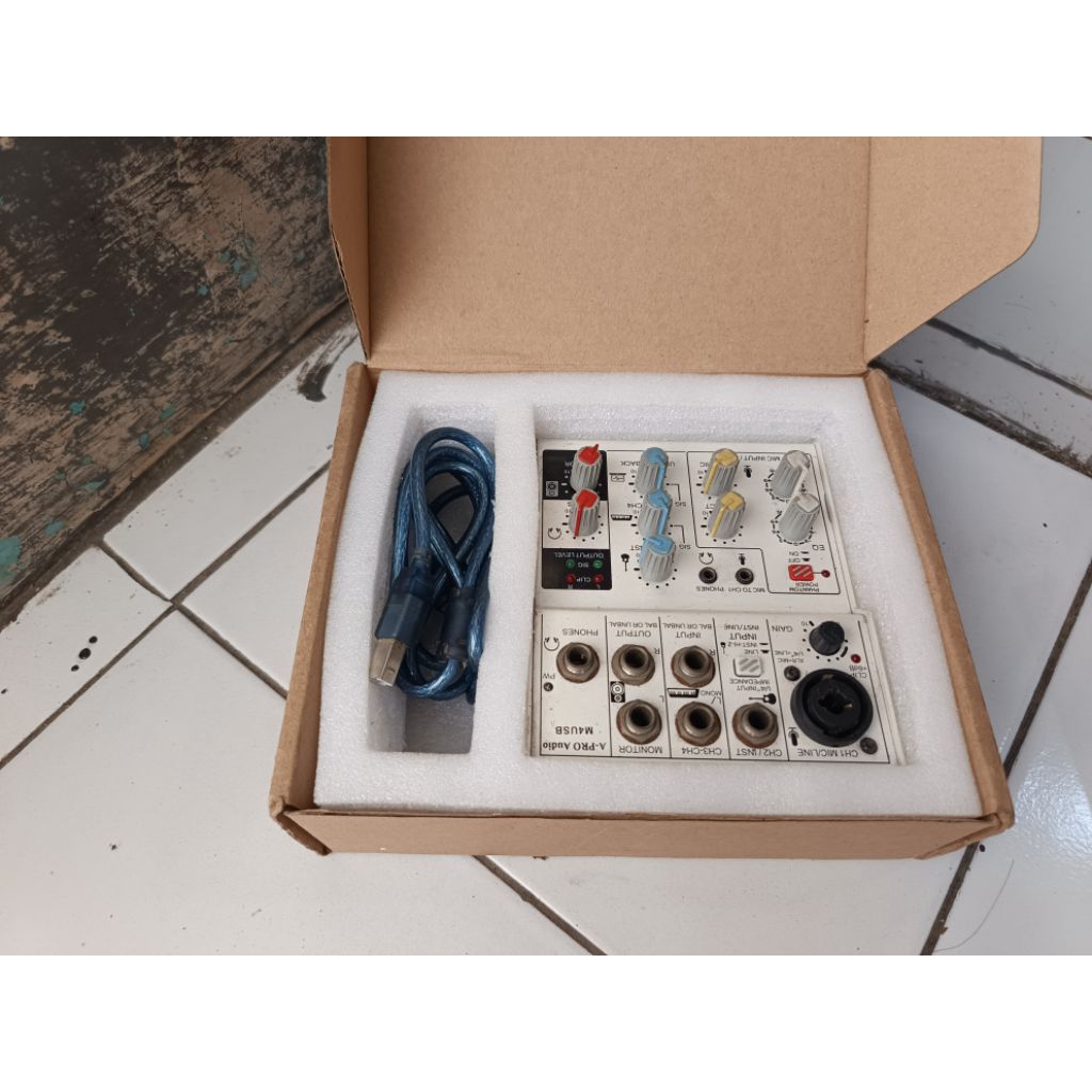 mini USB audio mixer 4-channel generik