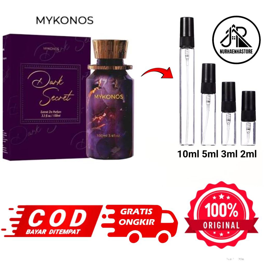 DECANT DARK SECRET by mykonos dark secret 2ml 3ml 5ml 10ml original